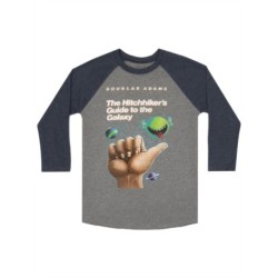 The Hitchhiker's Guide to the Galaxy Indigo Unisex 3/4 Sleeve Raglan Xxx-large
