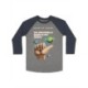 The Hitchhiker's Guide to the Galaxy Indigo Unisex 3/4 Sleeve Raglan X-large