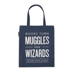 Books Turn Muggles into Wizards Tote Bag