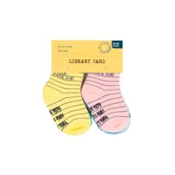 Library Card Baby/Toddler Socks 4-Pack - 2T-3T