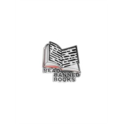 Read Banned Books Enamel Pin
