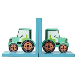 Sass & Belle Green Tractor Bookends