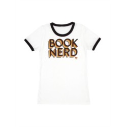 Book Nerd Pride Women's Ringer T-shirt Medium