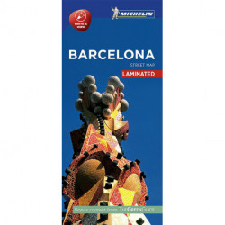 Barcelona Street Map: Laminated