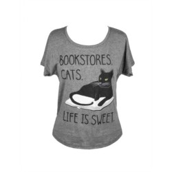 Bookstore Cats Women's Relaxed Fit T-Shirt X-Large