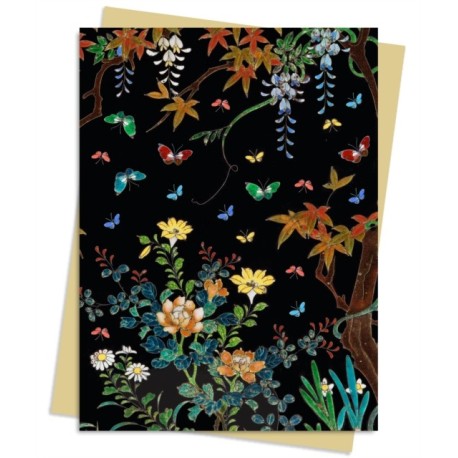 Ashmolean Museum: Cloisonne Casket with Flowers and Butterflies Greeting Card Pack: Pack of 6