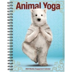 Animal Yoga 2024 6.5 X 8.5 Engagement Calendar