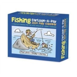 Fishing Cartoon-A-Day by Jonny Hawkins 2024 6.2 X 5.4 Box Calendar