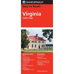 Virginia State Map, Rand McNally