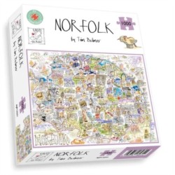 Map of Norfolk Jigsaw 1000 Piece Puzzle