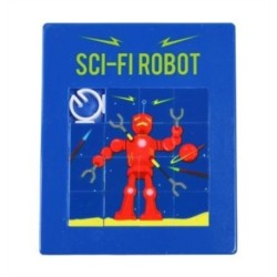 Slide puzzle - Sci-fi robot