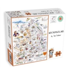 Map of Northumberland Jigsaw 1000 Piece Puzzle