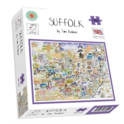 Map of Suffolk Jigsaw 1000 Piece Puzzle