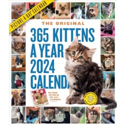 365 Kittens-A-Year Picture-A-Day Wall Calendar 2024: Absolutely Spilling Over With Kittens