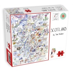 Map of Scotland Jigsaw 1000 Piece Puzzle