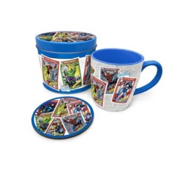 MARVEL RETRO (COLLECTORS CARDS) MUG TIN SET