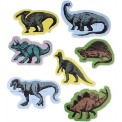 Set of 7 dinosaur puzzles - Prehistoric Land