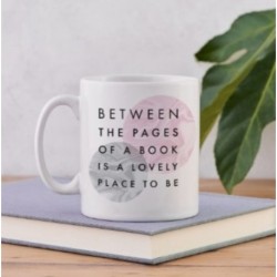 Literary Mug - "Between The Pages" - Marble Design