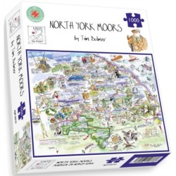 Map of North York Moors Jigsaw 1000 Piece Puzzle