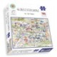 Map of Gloucestershire Jigsaw 1000 Piece Puzzle