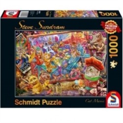 Cat Mania by Steve Sundram - 1000 Piece Schmidt Puzzle