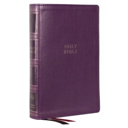 KJV Holy Bible: Compact Bible with 43,000 Center-Column Cross References, Purple Leathersoft, Red Letter, Comfort Print (Thumb Indexing): King James Version