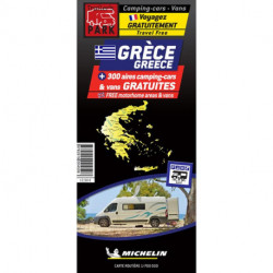 Greece: Autocamper map - Aires camping-cars