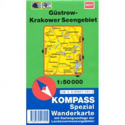 Güstrow-Krakower Seengebiet, Kompass Wanderkarte 1007