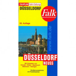 Düsseldorf, Falk Plan Falk-Faltung