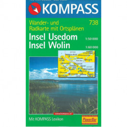 Insel Usedom, Kompass Wanderkarte 738