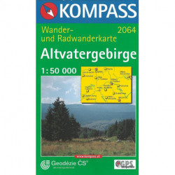 Altvatergebirge (Jeseniky), Kompass Wander- u. Radwanderkarte 2064
