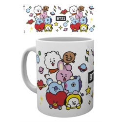 BT21 Mug - Tata Chimmy RJ Koya Cooky Mang & Shooky