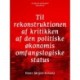 Til rekonstruktionen af kritikken af den politiske økonomis omfangslogiske status