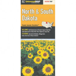 North & South Dakota Highway Map