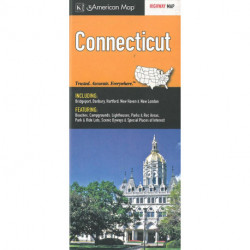 Connecticut Highway Map, American Map