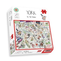 Map of York Jigsaw 1000 Piece Puzzle
