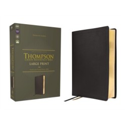 ESV, Thompson Chain-Reference Bible, Large Print, Leathersoft, Black, Red Letter