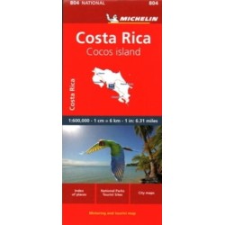 Costa Rica - National Map 804