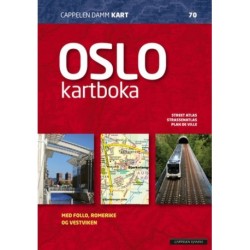 Oslokartboka 2023 : street atlas, Strassenatlas, plan routier : med Follo, Romerike og Vestviken