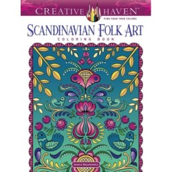 Scandinavian Folk Art Coloring Book