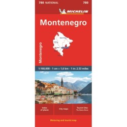 Montenegro, Michelin National Map 780