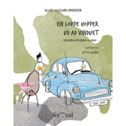 En loppe hopper ud ad vinduet