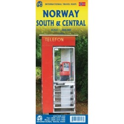Norway South & Central, International Travel Maps