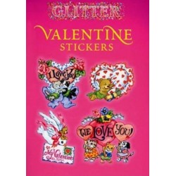 Glitter Valentine Stickers