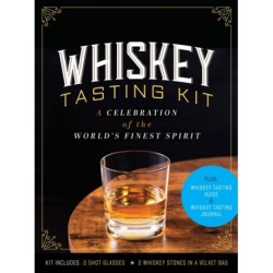 Whiskey Tasting Kit: A Celebration of the World's Finest Spirit - Plus: Whiskey Tasting Guide and Whiskey Tasting Journal – Kit Includes: 2 Shot Glasses, 2 Whiskey Stones in a Velvet Bag