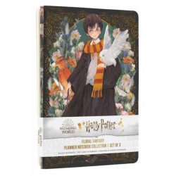 Harry Potter: Floral Fantasy Planner Notebook Collection (Set of 3)
