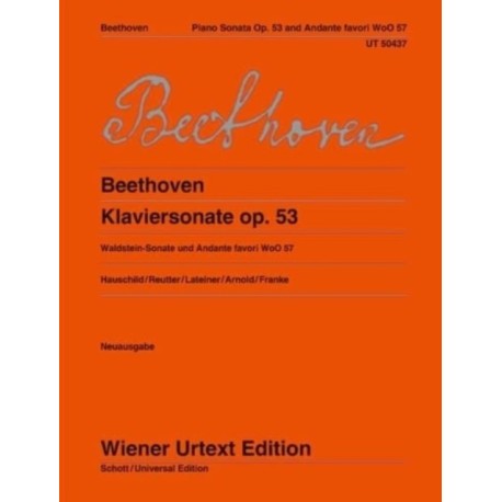 Klaviersonate (Waldstein-Sonate) und Andante favori: Nach den Quellen hrsg. von Peter Hauschild und Jochen Reutter. op. 53. WoO 57. piano.