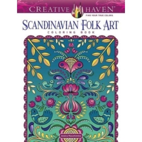 Creative Haven Scandinavian Folk Art Coloring Book