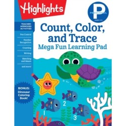 Preschool Count, Color, and Trace Mega Fun Learning Pad