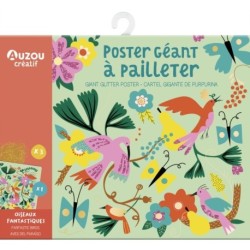 Fantastic Birds Giant Glitter Poster